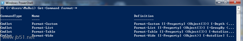 PowerShell,对象,格式,参数