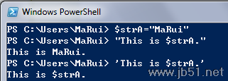 PowerShell,变量