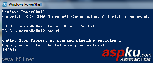 PowerShell,Aliases