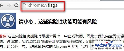 chrome浏览器打开chrome://flahs设置