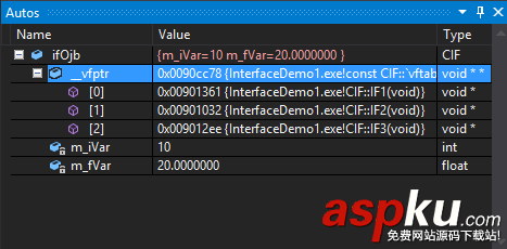 C++ COM编程之接口背后的虚函数表