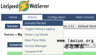 重启LiteSpeed