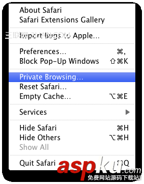 Safari,私密浏览模式,MAC