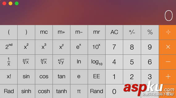 Mac,计算器,快捷键