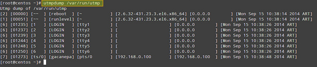 CentOS,登录记录