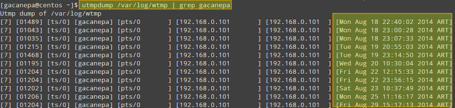 CentOS,登录记录