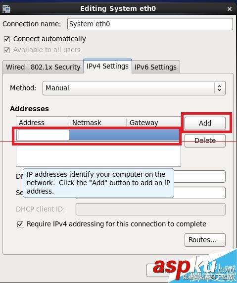 CentOS6.5,固定IP