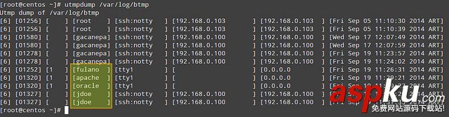 CentOS,登录记录