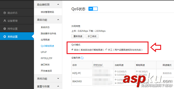 QoS,小米路由器