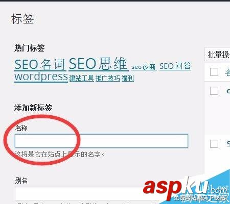 wordpress标签