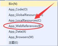 vs,ASP.Net,文件夹,选项