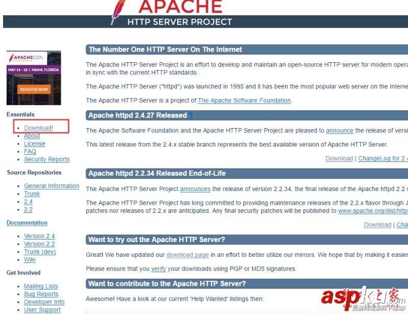 Apache官网,windows版,apache服务器