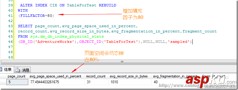 sql碎片整理,sql索引碎片,解决碎片的办法