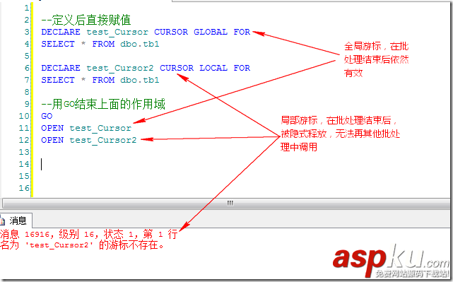 sql游标读取,sqlserver游标,生命周期