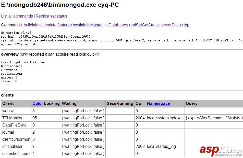 win7,装mongodb