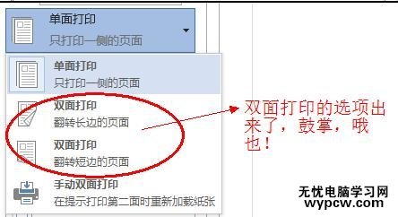 word2013中怎样设置双面打印和打印范围