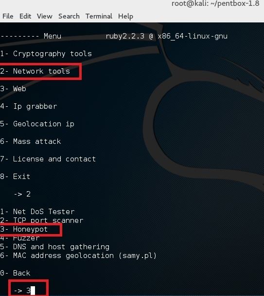 在Kali Linux 环境下设置蜜罐的方法