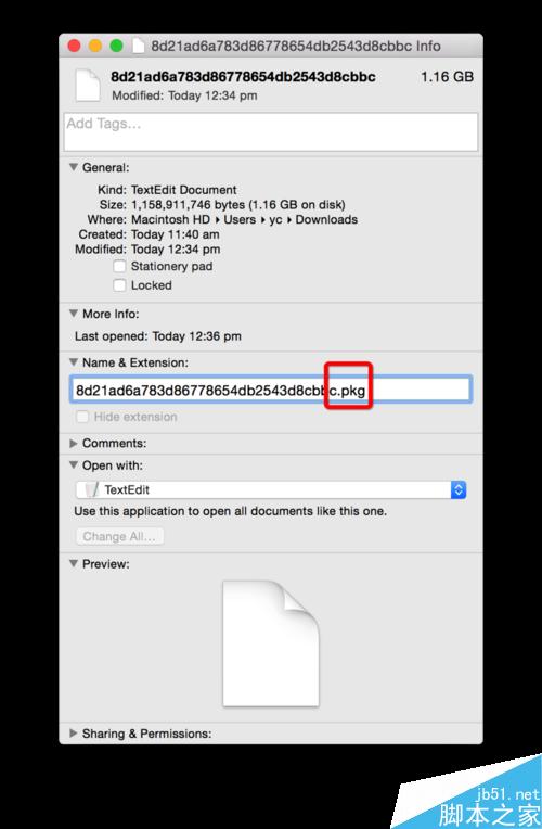 Mac下如何更改文件的扩展名