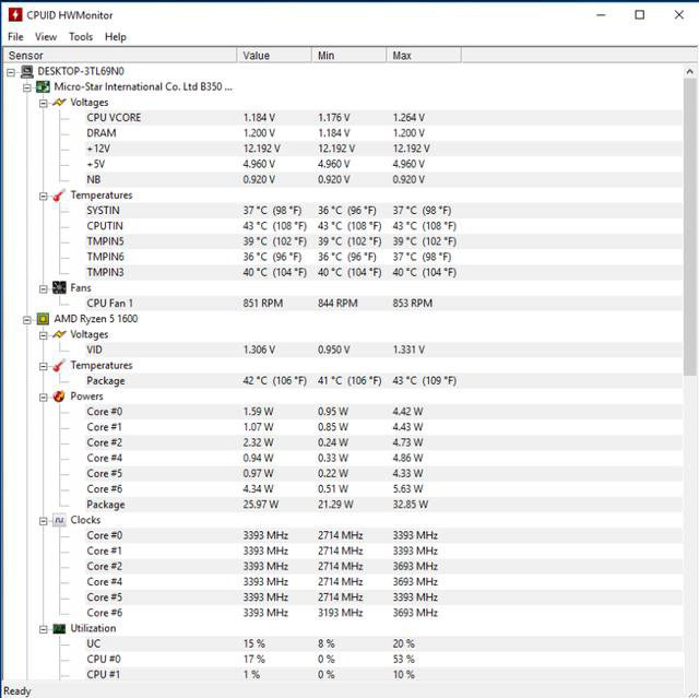 AMD锐龙Ryzen5-1600测试成绩爆出 基准测试成绩超过同级i5处理器