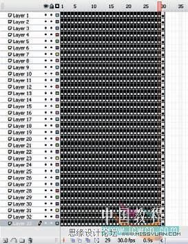 Flash技巧:运用图层简单实现传统数字动画效果_武林网