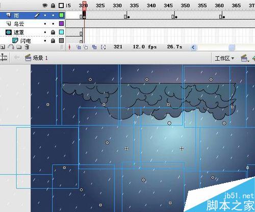 flash制作雷雨场景
