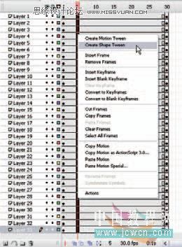 Flash cs3实例教程：简单实现传统数字动画,PS教程,思缘教程网