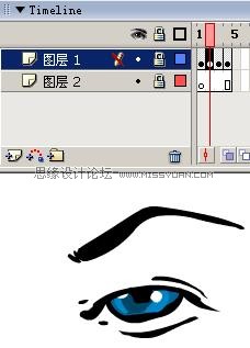 Flash制作卡通人物眨眼动画的方法,PS教程,思缘教程网