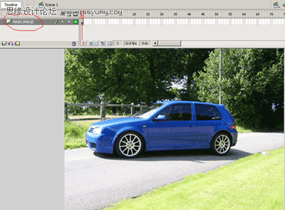 Flash制作汽车线条逐渐显示动画,PS教程,思缘教程网