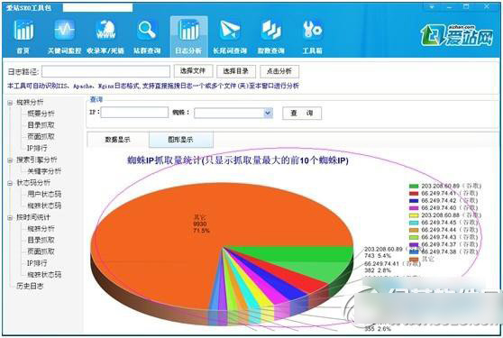 爱站seo工具包之日志分析工具怎么用 日志分析工具使用方法3