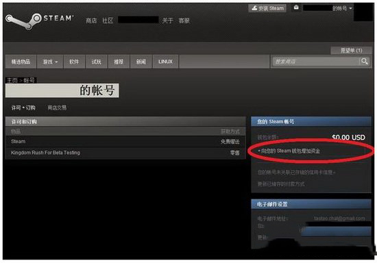 steam怎么充值钱包 steam钱包充值方法流程2