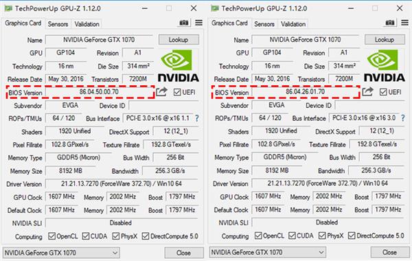 小编上阵排雷！GTX 1070美光显存门刷BIOS修复教程