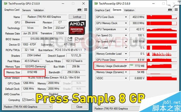 RX 480 4GB成功解锁8GB：赚大了！