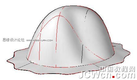 AutoCAD 2011教程：用曲面命令制作帽子,PS教程,思缘教程网