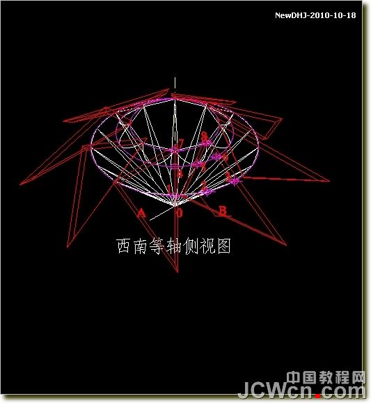 AutoCAD绘制璀璨的钻石戒指 武林网 AutoCAD教程