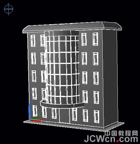 autocad 2011曲面命令创建楼房 武林网 autocad教程