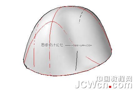 AutoCAD 2011教程：用曲面命令制作帽子,PS教程,思缘教程网