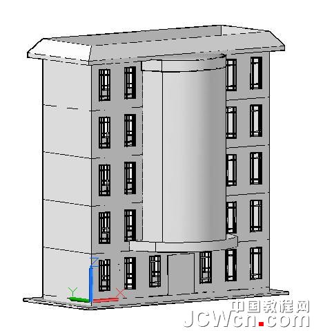 autocad 2011曲面命令创建楼房 武林网 autocad教程