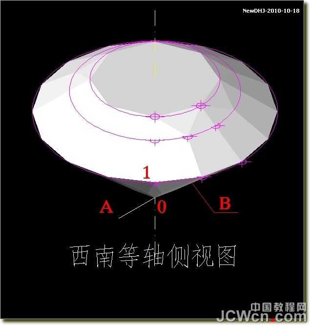 AutoCAD绘制璀璨的钻石戒指 武林网 AutoCAD教程