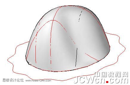 AutoCAD 2011教程：用曲面命令制作帽子,PS教程,思缘教程网