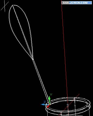 AutoCAD三维建模制作立体羽毛球