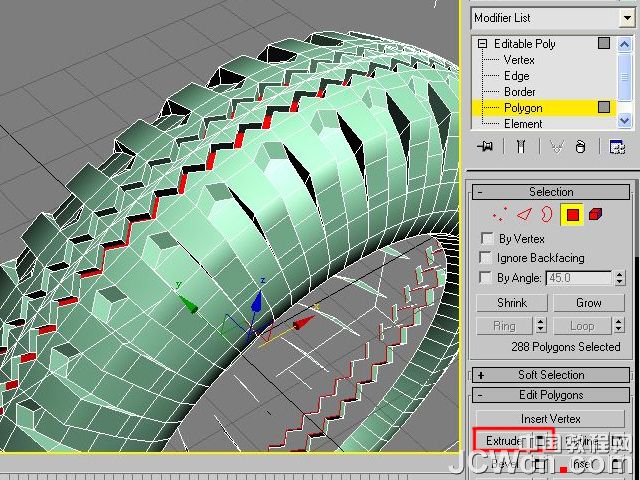 3ds MAX建模实例教程:制作汽车轮胎_jb51.com