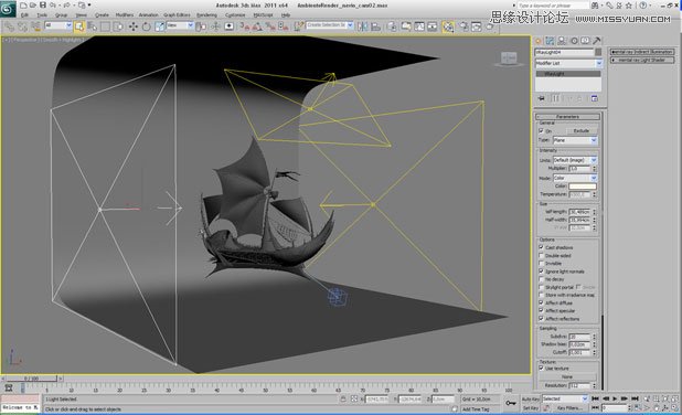 3DMAX制作在大海中航行的帆船,破洛洛