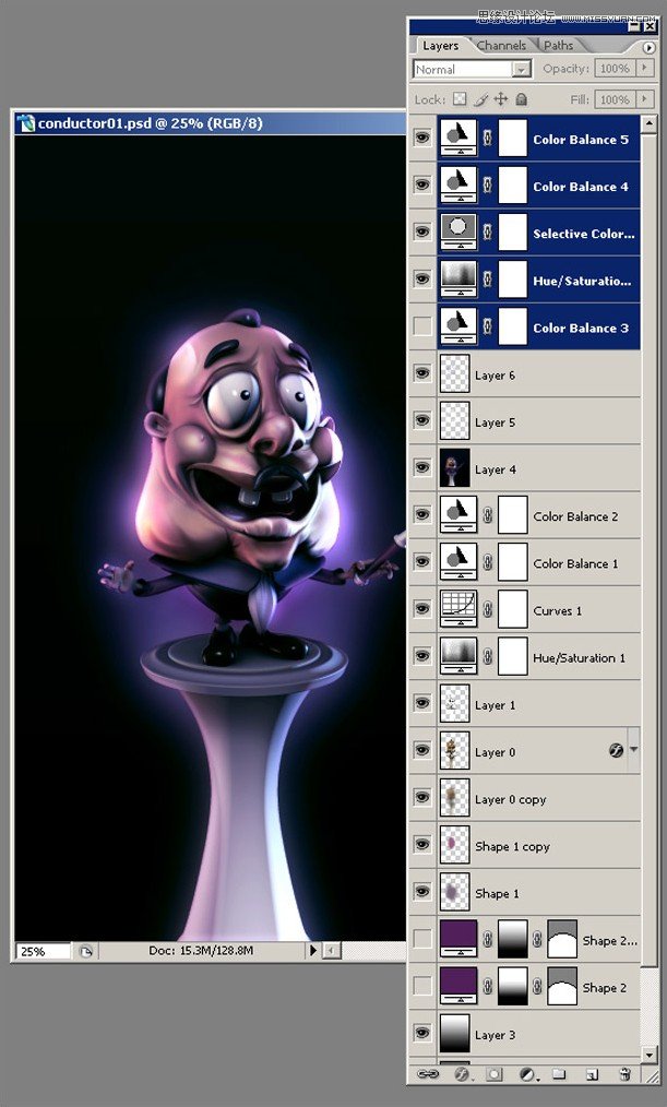 3DMAX制作卡通风格的指挥家教程,破洛洛