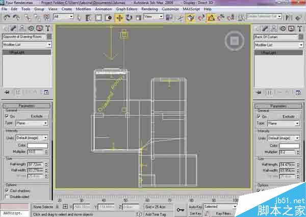 3dsMAX制作客厅效果图 武林网 3DSMAX室内设计教程