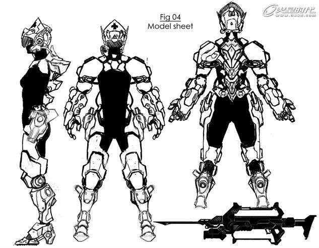 MAX打造次世代女机器人角色 武林网 3DSMAX建模教程