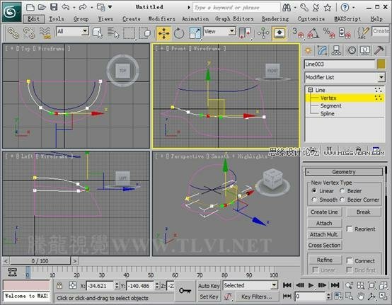 使用3D MAX2011中的面片建模方法给头盔建模,PS教程,思缘教程网