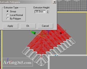 3d max教程：用poly方法制作有瓦的房顶[多图]图片5