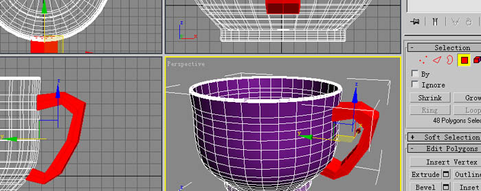 3DS Max教程：茶杯（旋转＋多边形建模） 武林网 3DSMAX建模教程