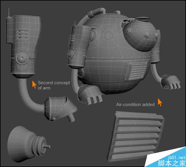 3DSMAX制作机器人 武林网 3DSMAX建模教程