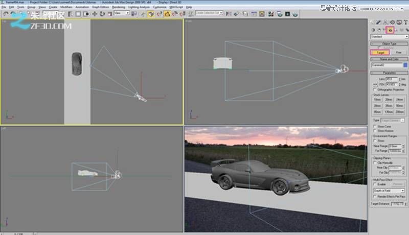 3DMAX制作炫酷的红色跑车教程,PS教程,思缘教程网